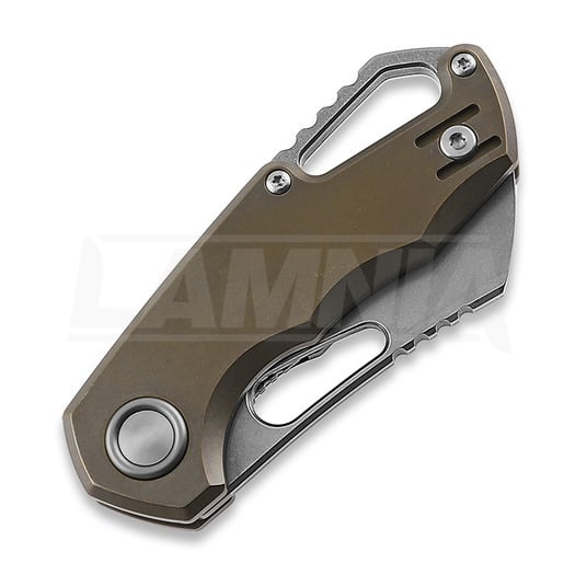 Складной нож MKM Knives Isonzo M390 Cleaver, bronze anodized titanium MKFX03M-2TBR