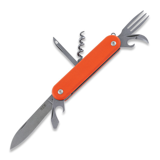 MKM Knives Malga 6 折り畳みナイフ, オレンジ色 MKMP06-GOR