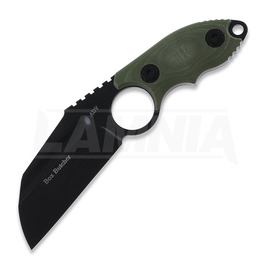 Нож Andre de Villiers Box Butcher, зелёный