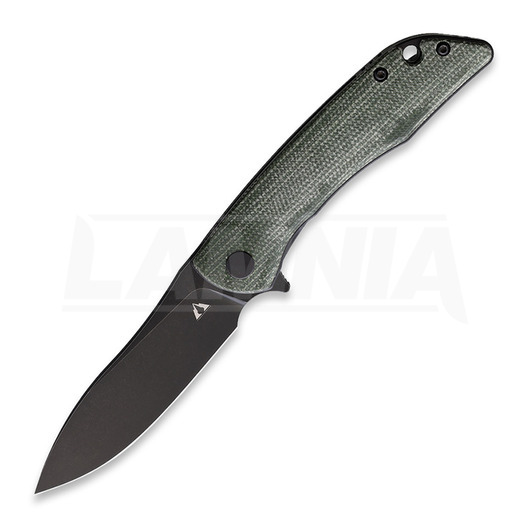 CMB Made Knives Blaze folding knife, green micarta