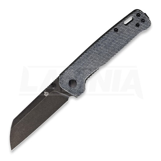QSP Knife Penguin D2 Black Denim Micarta 折叠刀