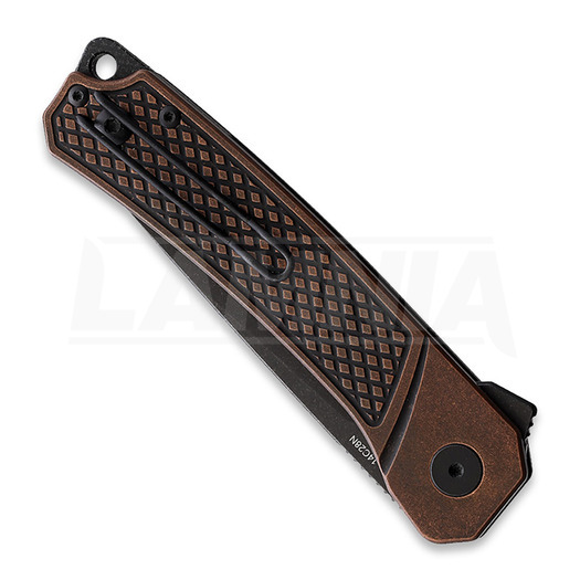 Складной нож QSP Knife Osprey Linerlock Copper, чёрный