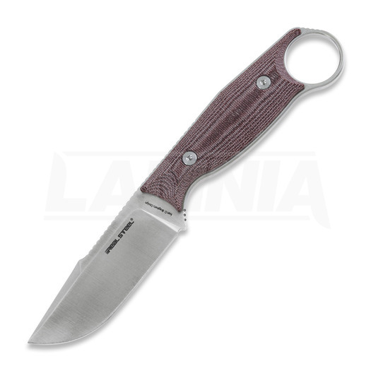 RealSteel Furrier Harpoon kniv, red micarta 3612RM