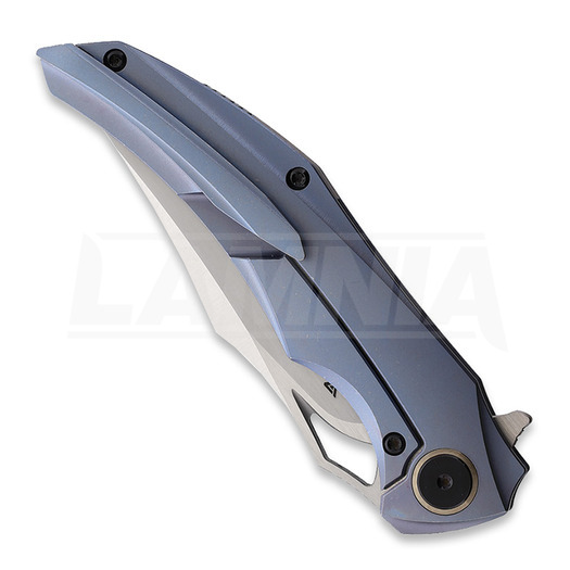 CMB Made Knives Prowler Blue Titanium foldekniv