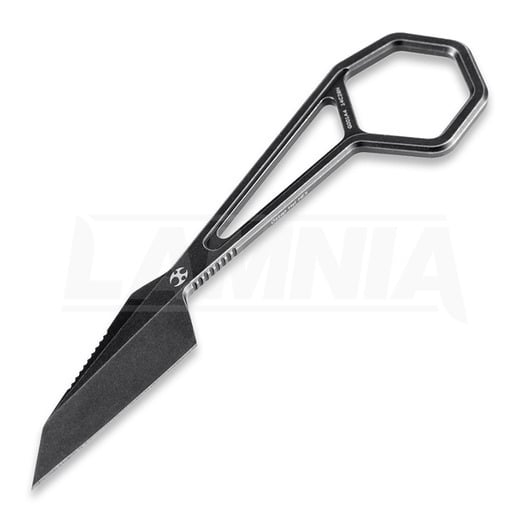 Kansept Knives Hex Black Ti סכין צוואר, שחור