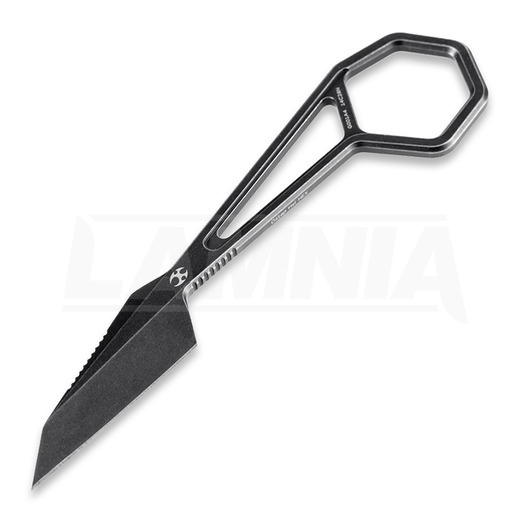 Шейный нож Kansept Knives Hex Black Ti, чёрный