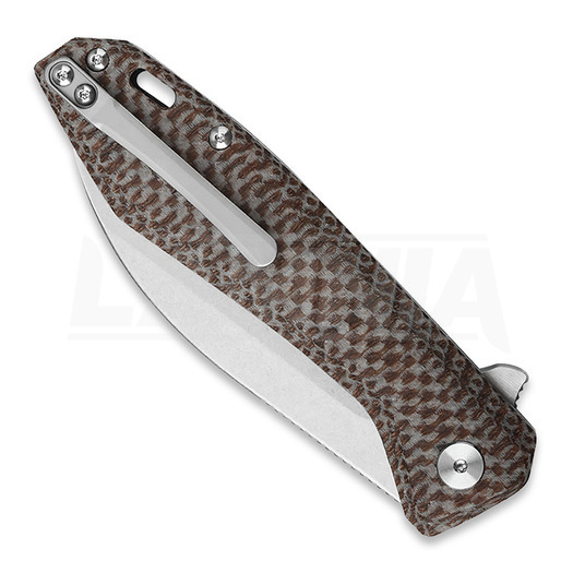QSP Knife Pelican Linerlock Brown folding knife