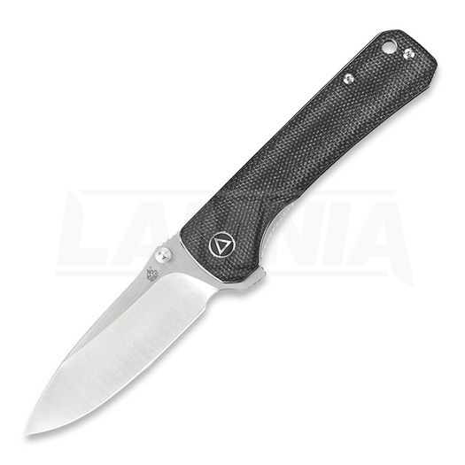 QSP Knife Hawk Linerlock Black Micarta Taschenmesser