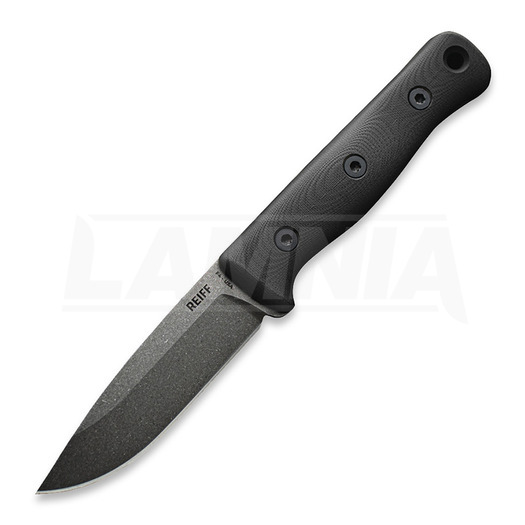Reiff Knives F4 Bushcraft išgyvenimo peilis, juoda