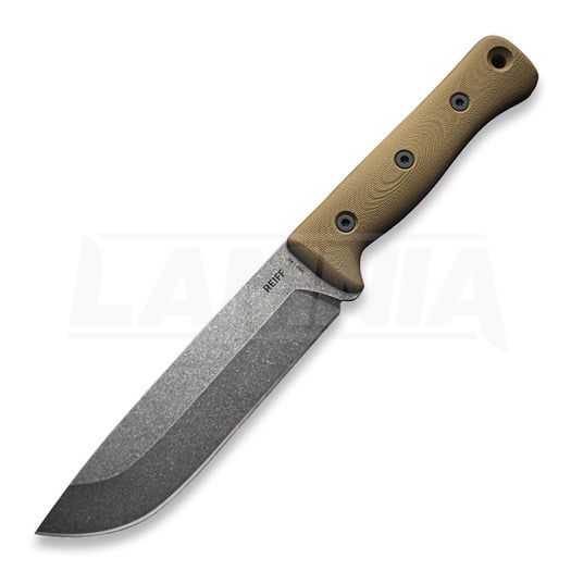 Reiff Knives F6 Leuku överlevnadskniv, brun