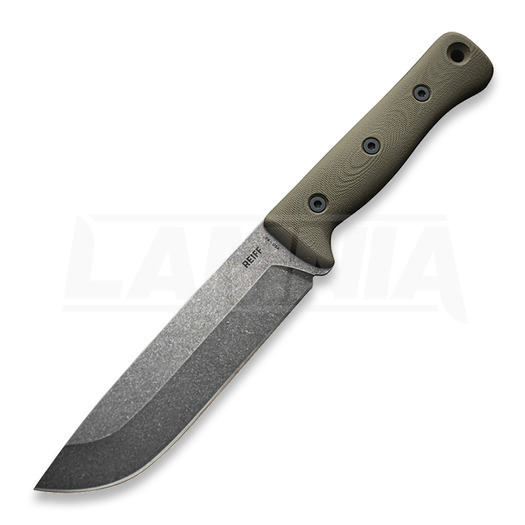 Reiff Knives F6 Leuku Survival Knife Überlebensmesser, olivgrün