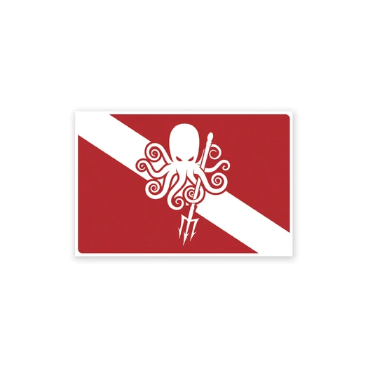 Prometheus Design Werx SPD Dive Flag Sticker - Small
