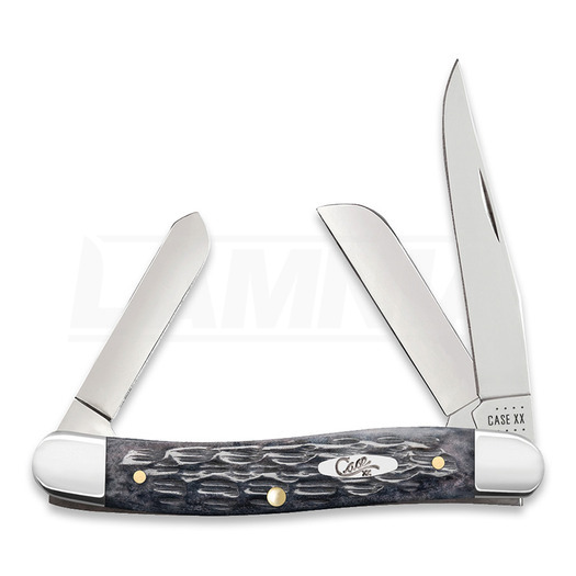 Pocket knife Case Cutlery Pocket Worn Gray Bone Crandall Jig Medium Stockman 58413