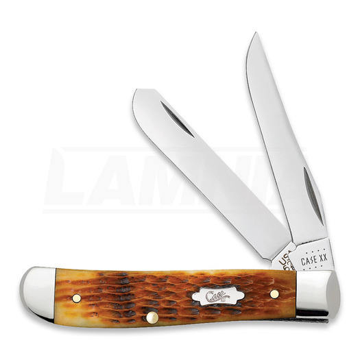 Pocket knife Case Cutlery Antique Bone Rogers Corn Cob Jig Mini Trapper 52830