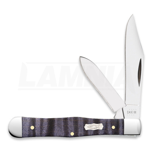 Case Cutlery Purple Curly Maple Smooth Small Swell Center Jack pocket knife 80543