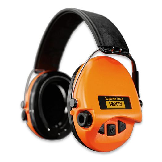 Protetores auriculares Sordin Supreme Pro-X, Hear2, Leather band, Ember 75302-XL-14-S