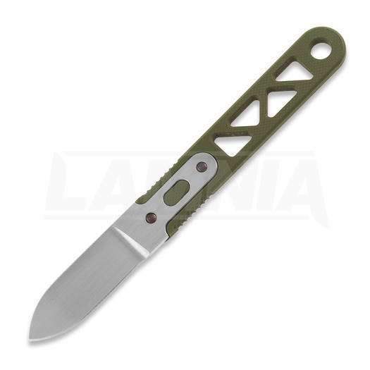 Anso of Denmark ASI ARA - G10 knife, olive drab, Spear Point