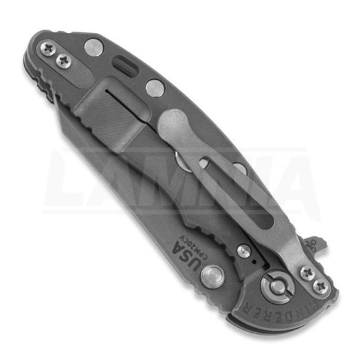 Hinderer 3.0 XM-18 Wharncliffe Tri-way Working Finish Black G10 vouwmes