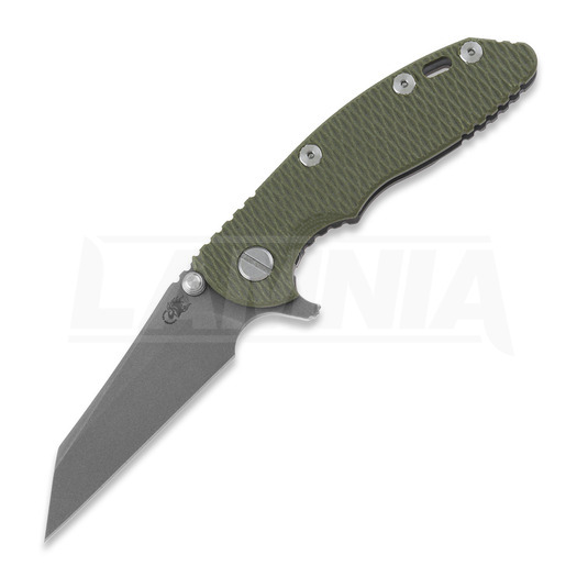 Hinderer 3.0 XM-18 Wharncliffe Tri-way Working Finish OD Green G10 folding knife