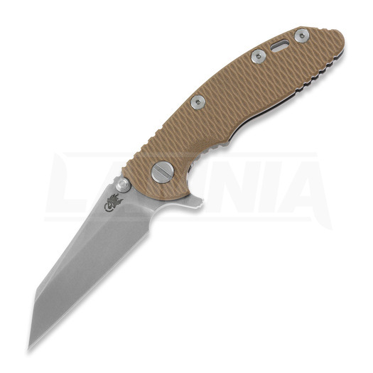 Hinderer 3.0 XM-18 Wharncliffe Tri-Way Stonewash Coyote G10 folding knife