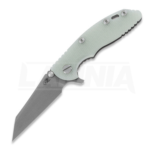 Couteau pliant Hinderer 3.0 XM-18 Wharncliffe Tri-Way Working Finish Translucent Green G10
