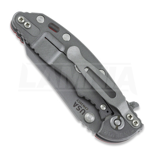 Hinderer 3.0 XM-18 Wharncliffe Tri-Way Working Finish Red G10 vouwmes