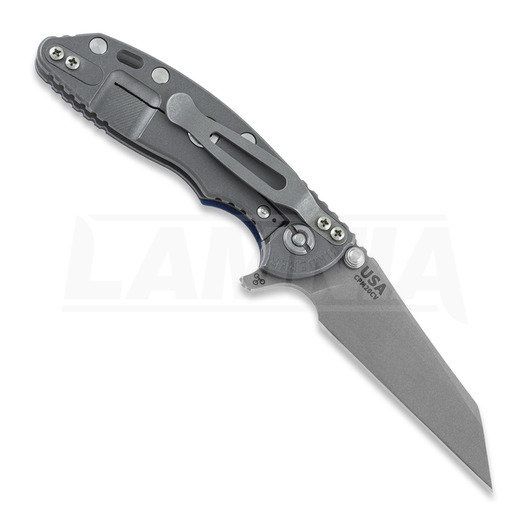 Hinderer 3.0 XM-18 Wharncliffe Tri-Way Working Finish Blue/Black G10 vouwmes