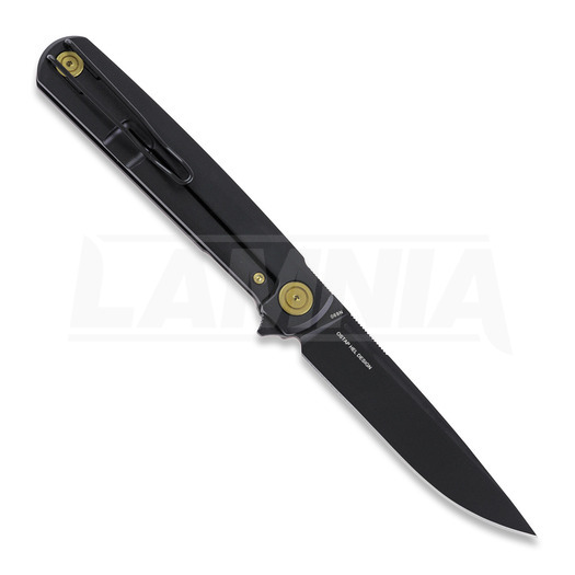RealSteel G-Frame folding knife, black/gold 7874GB