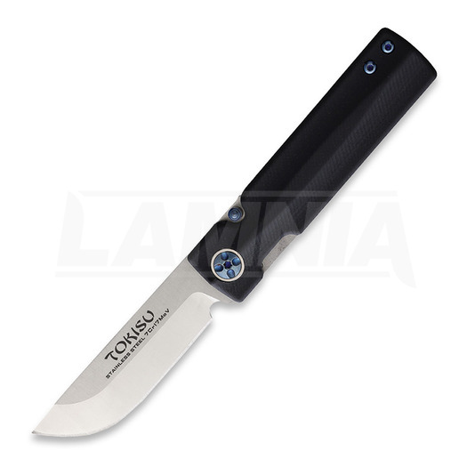Tokisu Linerlock Black G10 folding knife