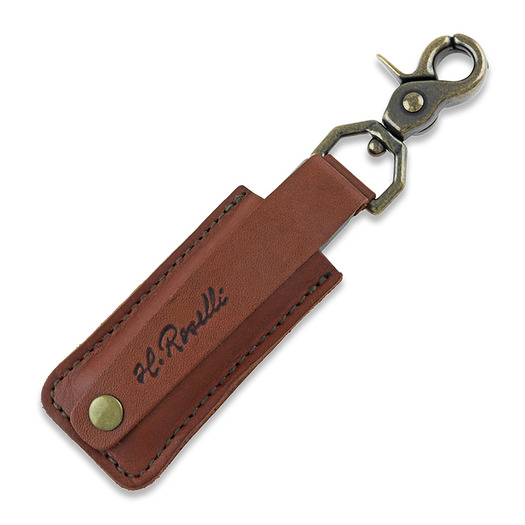Roselli Sharpening stone in leather sheath, trigger snapp