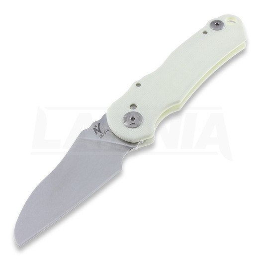 Nilte Quiete Stonewashed folding knife, white