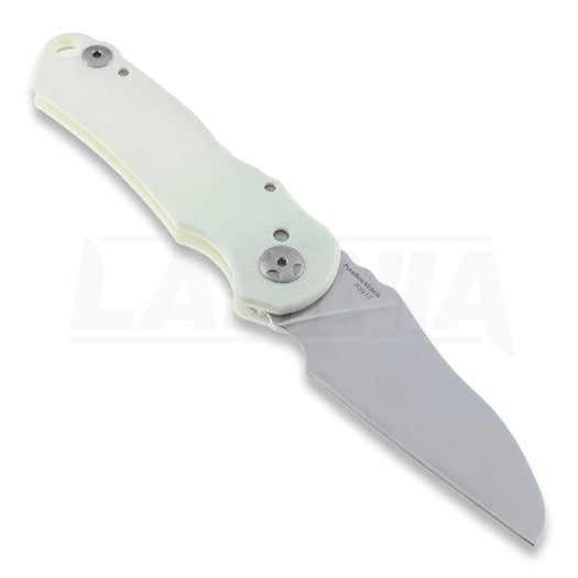 Nilte Quiete Stonewashed folding knife, white