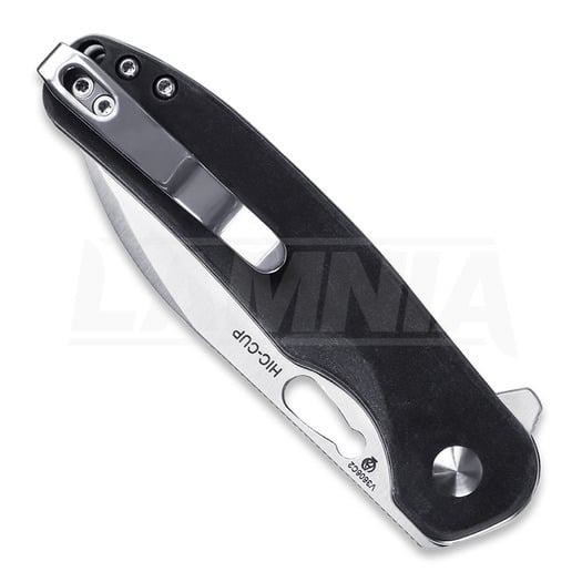 Skladací nôž Kizer Cutlery HIC-CUP Button Lock, čierna