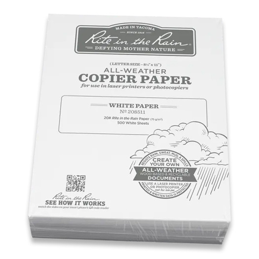 Rite in the Rain Copier Paper White 500 Sheets