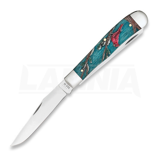Pocket knife Case Cutlery Cardinal Smooth Natural Bone Color Wash Trapper 39159