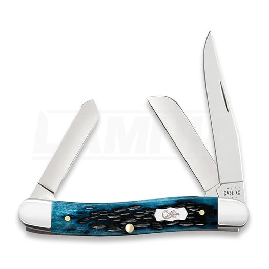 Pocket knife Case Cutlery Mediterranean Blue Bone Peach Seed Jig Medium 51851