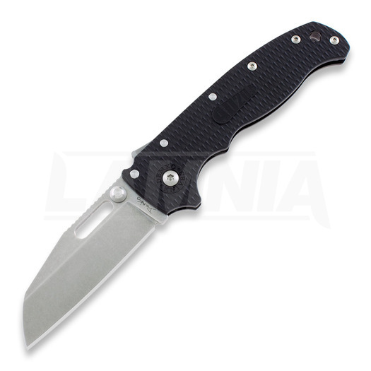 Couteau pliant Demko Knives AD 20.5 Stonewashed, Shark Foot, noir