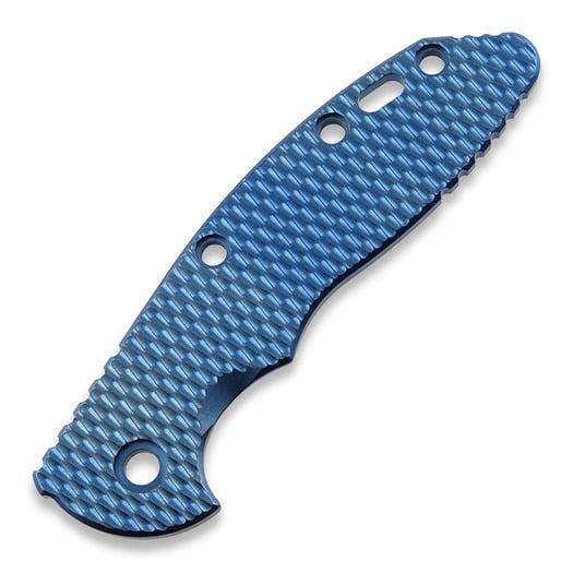 Hinderer 3.5 XM-18 Scale Textured Titanium Stonewash handle scales, blue