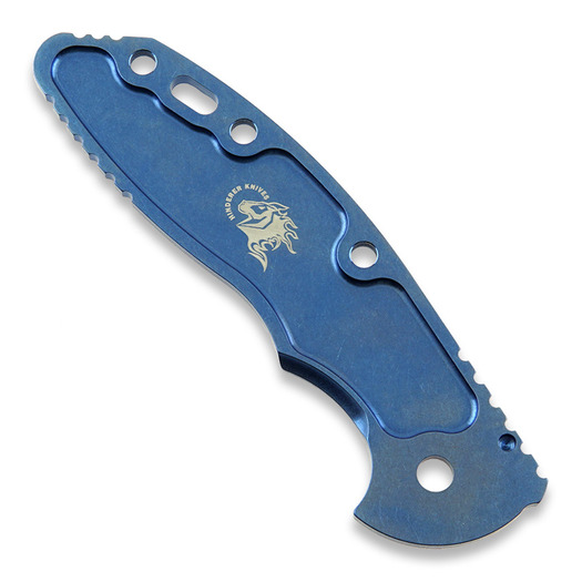 Hinderer 3.5 XM-18 Scale Textured Titanium Stonewash handle scales, blå