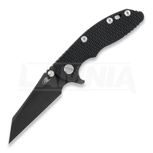Складной нож Hinderer 3.0 XM-18 Wharncliffe Tri-Way Battle Black, чёрный