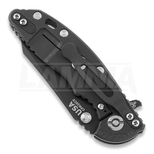 Сгъваем нож Hinderer 3.0 XM-18 Wharncliffe Tri-Way Battle Black, черен