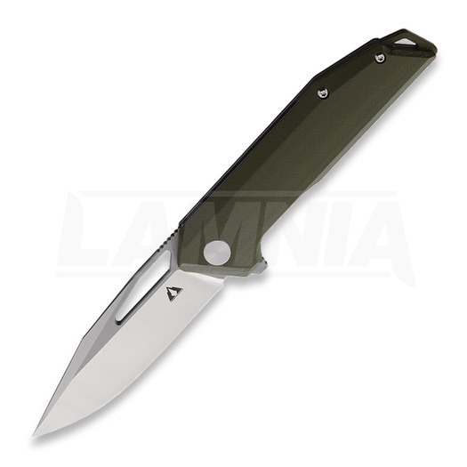 CMB Made Knives Lurker D2 G10 折り畳みナイフ, 緑