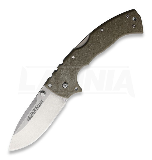 Cold Steel 4-Max Scout Stonewashed folding knife, Dark Earth CS62RQDESW