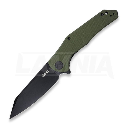 Zavírací nůž Kubey Flash Linerlock Black D2, zelená