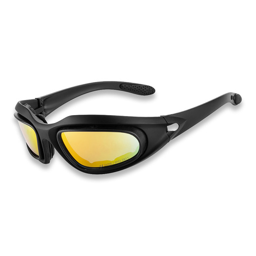 Openland Tactical Ballistic Goggles beskyttelsesbriller, Kit 4 Lenses
