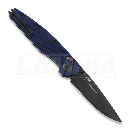 ANV Knives A100 Magnacut 折り畳みナイフ, GRN Blue