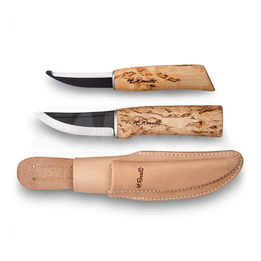 Roselli Hunting + Opening round edge double knife, combo sheath