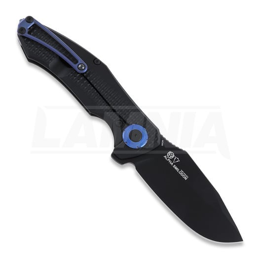 PMP Knives Alpha Smilodon Black/Blue kääntöveitsi