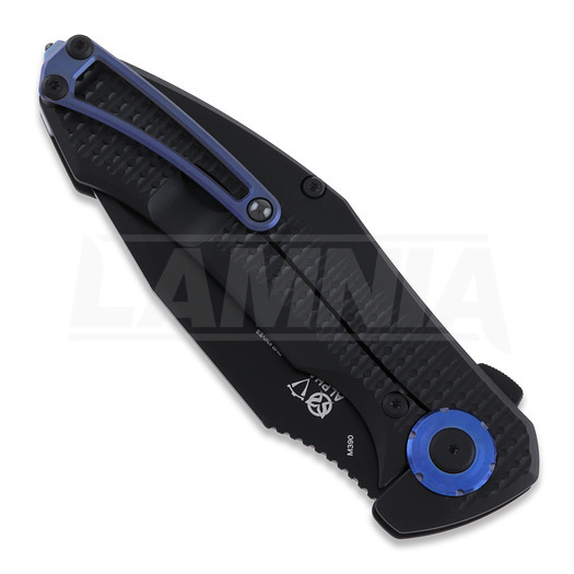 PMP Knives Alpha Smilodon Black/Blue foldekniv