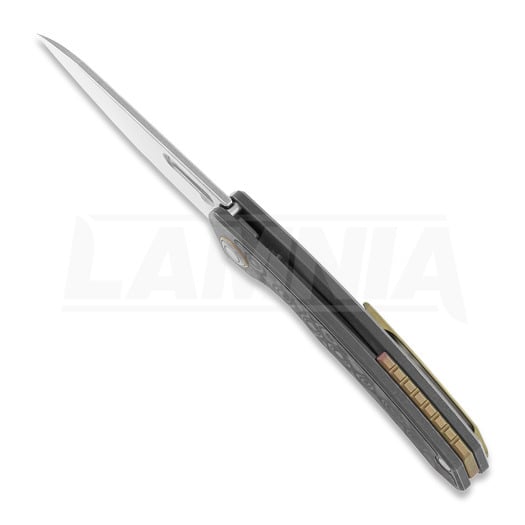 Nóż składany Maxace Black Mirror, stonewash, carbon fiber